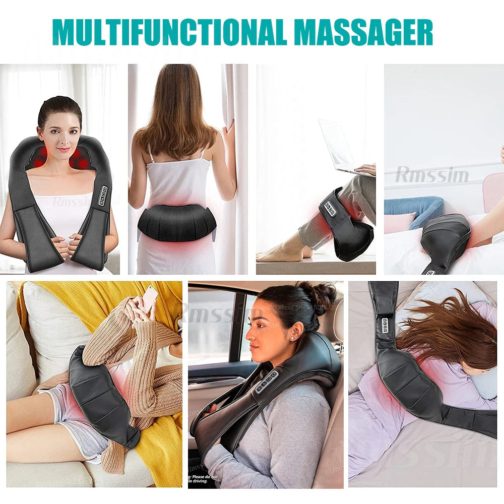 Relaxinex™ Shiatsu Heated Neck & Back Massager